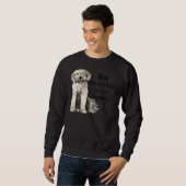 Poodle Aquarellbild Sweatshirt (Vorne ganz)