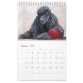 Poodle Art Calendar by Charlotte Yealey Kalender (Feb 2026)