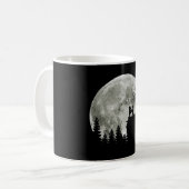 Poodle auf Mountain Halloween Geschenk für Poodle  Kaffeetasse (Vorderseite Links)
