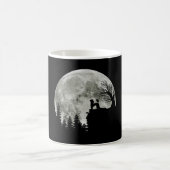 Poodle auf Mountain Halloween Geschenk für Poodle  Kaffeetasse (Mittel)