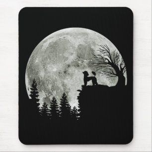 Poodle auf Mountain Halloween Geschenk für Poodle Mousepad