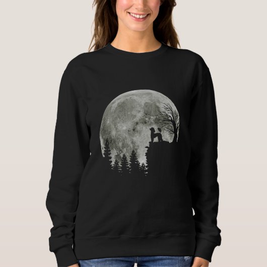 Poodle auf Mountain Halloween Geschenk für Poodle  Sweatshirt (Vorderseite)