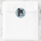 Poodle-Aufkleber Runder Aufkleber (Tasche)