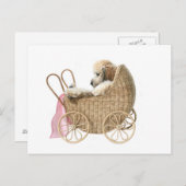 Poodle Baby Buggy Postkarte (Vorne/Hinten)