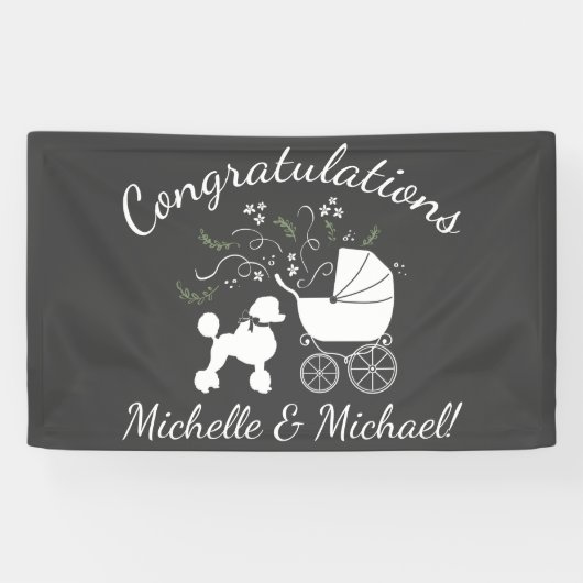 Poodle Baby Shoppy Puppy Banner (Horizontal)