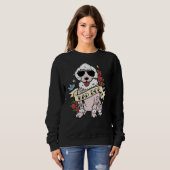Poodle Bad Dog Sweatshirt (Vorne ganz)