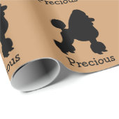 Poodle benutzerdefiniertes Wrapping-Papier Geschenkpapier (Rolleneckpunkt)