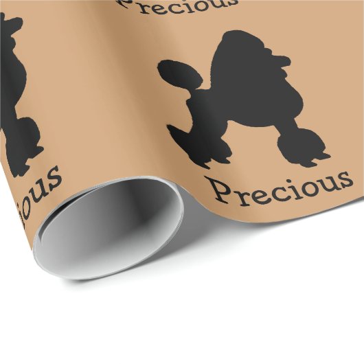 Poodle benutzerdefiniertes Wrapping-Papier Geschenkpapier (Rolleneckpunkt)