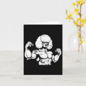 Poodle Biceps Tattoo - Hundefutter Liebe Mama Karte (Gelbe Blume)