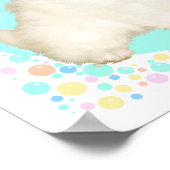 Poodle / Bichon Mix Puppy Celebrates Life Poster (Ecke)