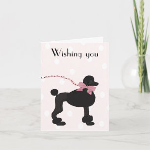 Poodle Birthday Card Karte