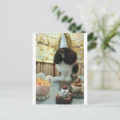 Poodle Birthday Postcard Postkarte (Stehend Vorderseite)