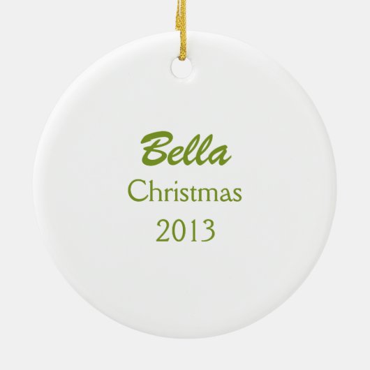 Poodle Black Town Personalisiert Keramik Ornament (Hinten)