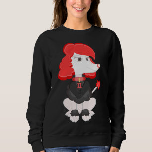 Poodle Black Widow von Centtaro Sweatshirt