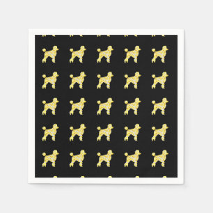 POODLE BLING SERVIETTE