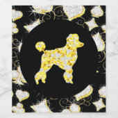 POODLE BLING WEINETIKETT (Einzelnes Label)