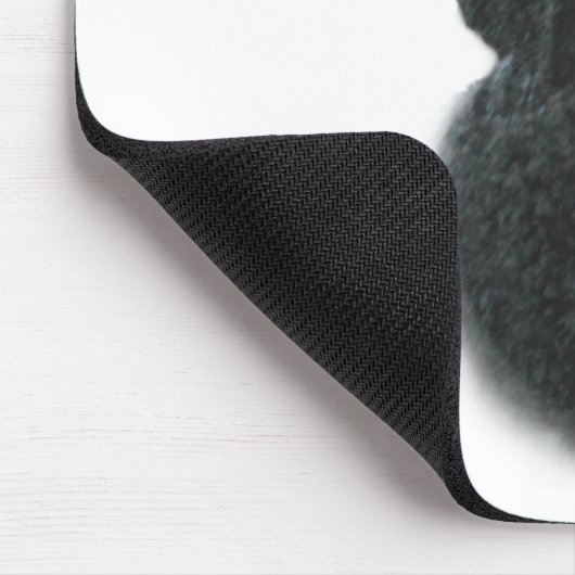 Poodle (blk) History Design Mousepad (Ecke)