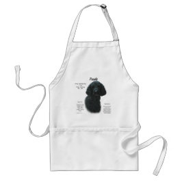 Poodle (blk) History Design Schürze