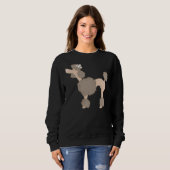 Poodle Brown Sweatshirt (Vorne ganz)