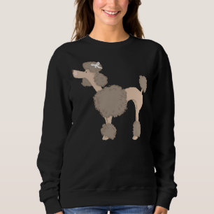 Poodle Brown Sweatshirt