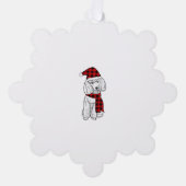 Poodle Buffalo Kariert Poodles Dog Lover Christmas Ornament Karte (Vorderseite)