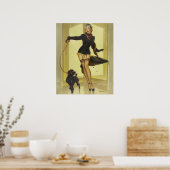Poodle Button Up Poster (Küche)