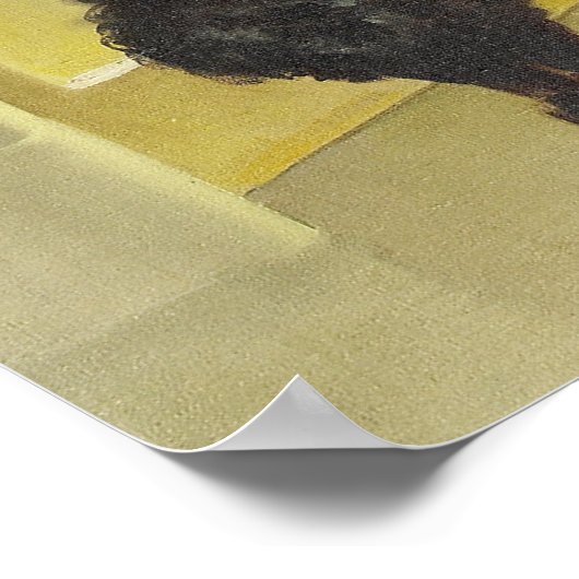 Poodle Button Up Poster (Ecke)