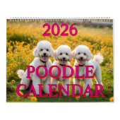 POODLE CALENDAR 2026 KALENDER (Titelbild)