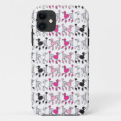 POODLE CHAOS Pink Case-Mate iPhone Hülle (Rückseite)