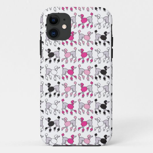 POODLE CHAOS Pink Case-Mate iPhone Hülle (Rückseite)