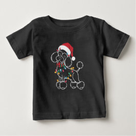 Poodle Christmas Baby T-shirt
