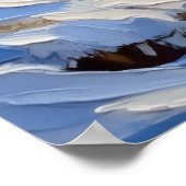 Poodle Christmas Boat Holiday Poster (Ecke)