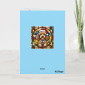 Poodle Christmas Card Karte (Rückseite)