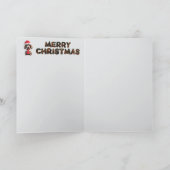 Poodle Christmas Card Karte (Innenseite)