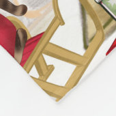 Poodle Christmas Fleecedecke (Ecke)