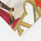 Poodle Christmas Fleecedecke (Ecke)