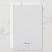 Poodle Christmas Frohen Festtage Stationery Briefpapier (Rückseite)