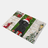 Poodle Christmas Fußmatte (Schrägansicht)