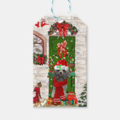 Poodle Christmas Geschenkanhänger (Vorderseite)