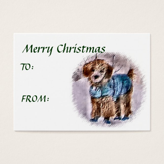 Poodle Christmas Geschenke (Vorderseite)