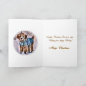 Poodle Christmas Geschenke Feiertagskarte (Innenseite)