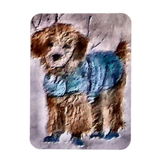Poodle Christmas Geschenke Magnet (Vertikal)