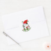 Poodle Christmas Geschenke Runder Aufkleber (Umschlag)