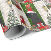 Poodle Christmas Geschenkpapier (Rolleneckpunkt)