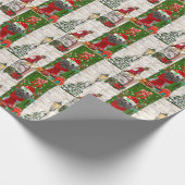 Poodle Christmas Geschenkpapier (Ecke)