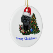 Poodle Christmas Keramik Ornament (Rechts)