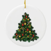 Poodle Christmas Keramik Ornament (Hinten)