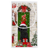 Poodle Christmas Kleine Geschenktüte (Rückseite)