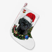 Poodle Christmas Kleiner Weihnachtsstrumpf (Vorderansicht (hängend))