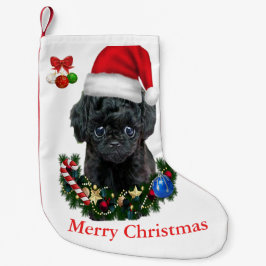Poodle Christmas Kleiner Weihnachtsstrumpf
